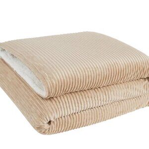 Corduroy Polyester Tan 50 x 70 Throw